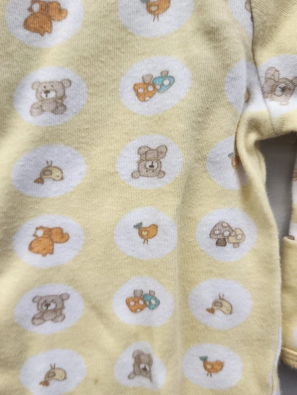 Babies “R” Us 0–3M Yellow Woodland Print Gown
